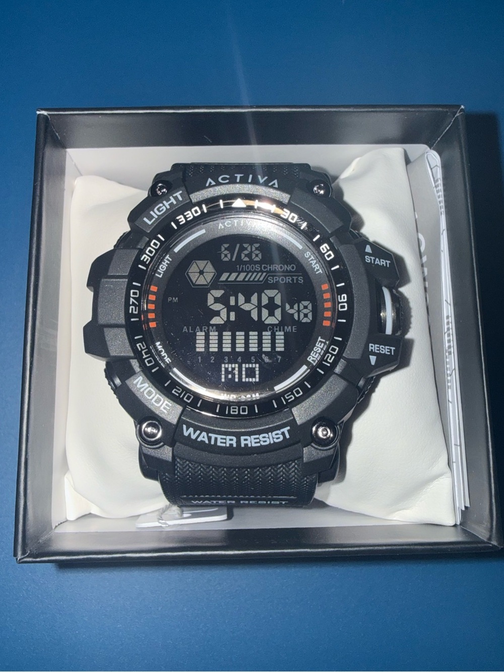 ACTIVA Black Digital Sports Watch for Men